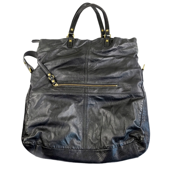 La Pagayo Rockstud Double Flip Leather Bag - Picture 2 of 9